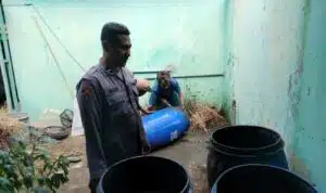 Dukung Ketahanan Pangan, dengan Patroli Humanis di tempat Budidaya Belut