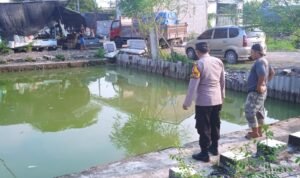 Bhabinkamtibmas Desa Tropodo Polsek Waru Tinjau Pekarangan Pangan Bergizi Perikanan