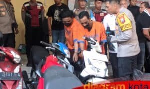 Sudah 13 Kali Beraksi, Duo Curanmor Ini Akhirnya Tumbang di Tangan Polresta Sidoarjo