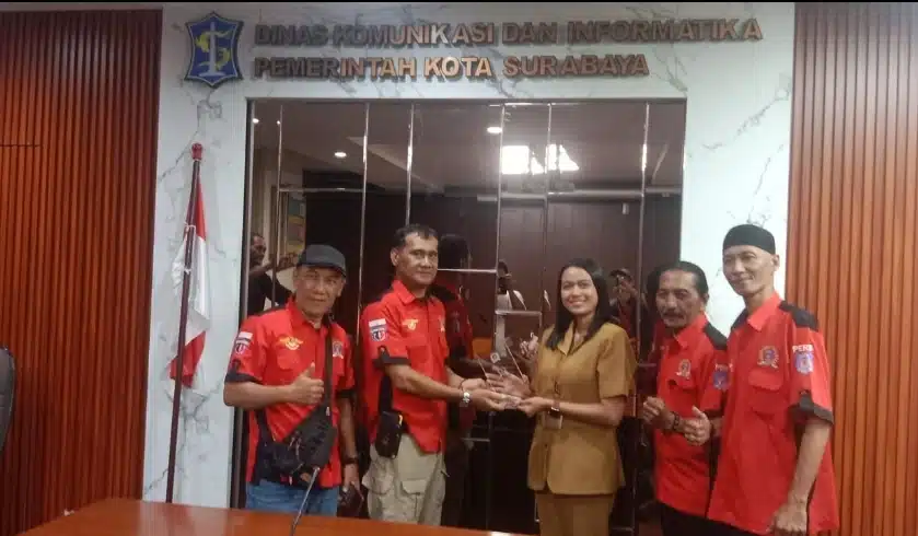 PWDPI Jatim Dan DPC PWDPI Surabaya Lakukan Silaturahmi ke Kominfo, Disambut Oleh Perwakilan IKPS