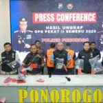 Operasi Pekat II Semeru 2025, Polres Ponorogo Amankan Tersangka Penganiayaan Bersajam
