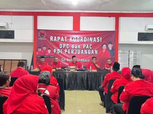 Gelar Rakor Bersama PAC, DPC PDIP Surabaya Matangkan Momentum Penting  Agenda Bulan Bung Karno 2025