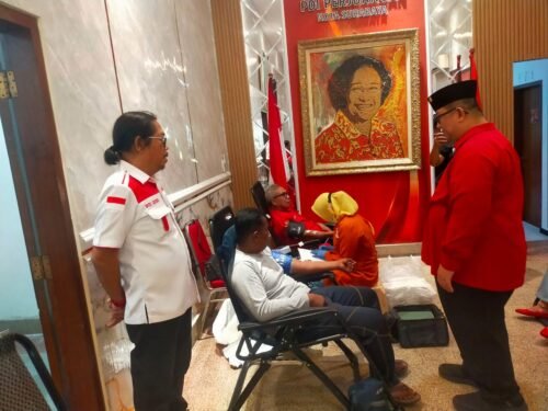 Antusias Tinggi,DPC PDIP Surabaya Gelar Kegiatan Donor Darah Diikuti Ratusan Warga dan Kader
