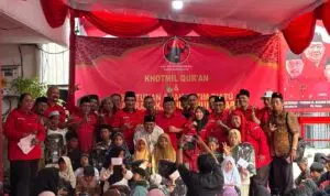 Bulan Bung Karno,PDIP Surabaya dan Bamusi Surabaya Gelar Khotmil Quran Dan Berikan Santunan Ke 124 Anak Yatim Piatu
