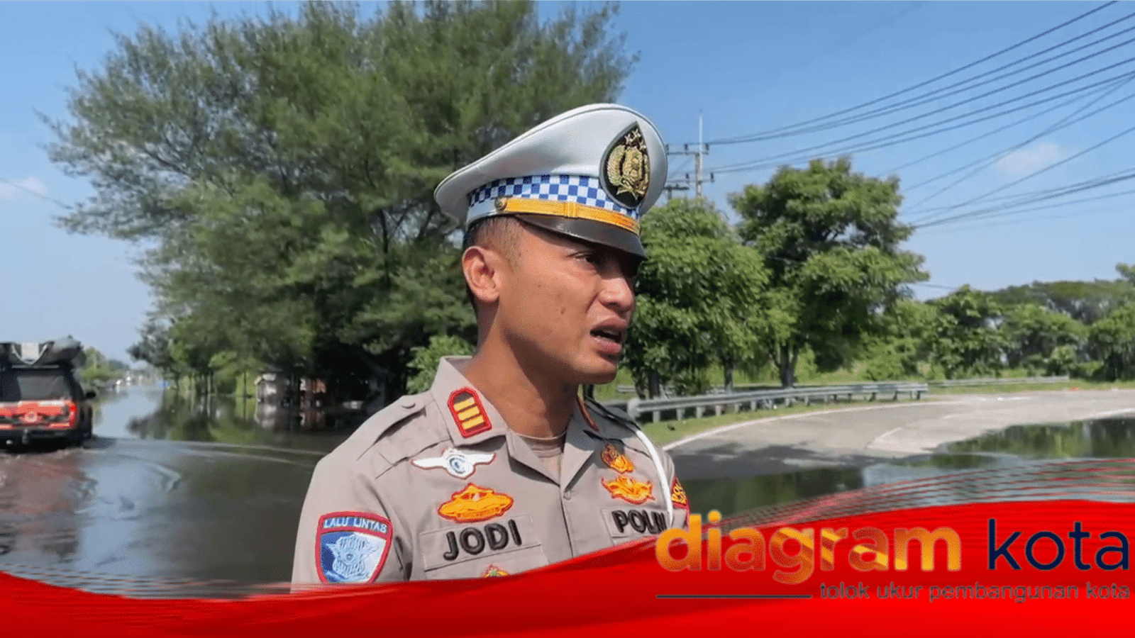 Akses Porong Lumpuh Akibat Genangan, Polisi Imbau Warga Hindari Jalan Raya Porong