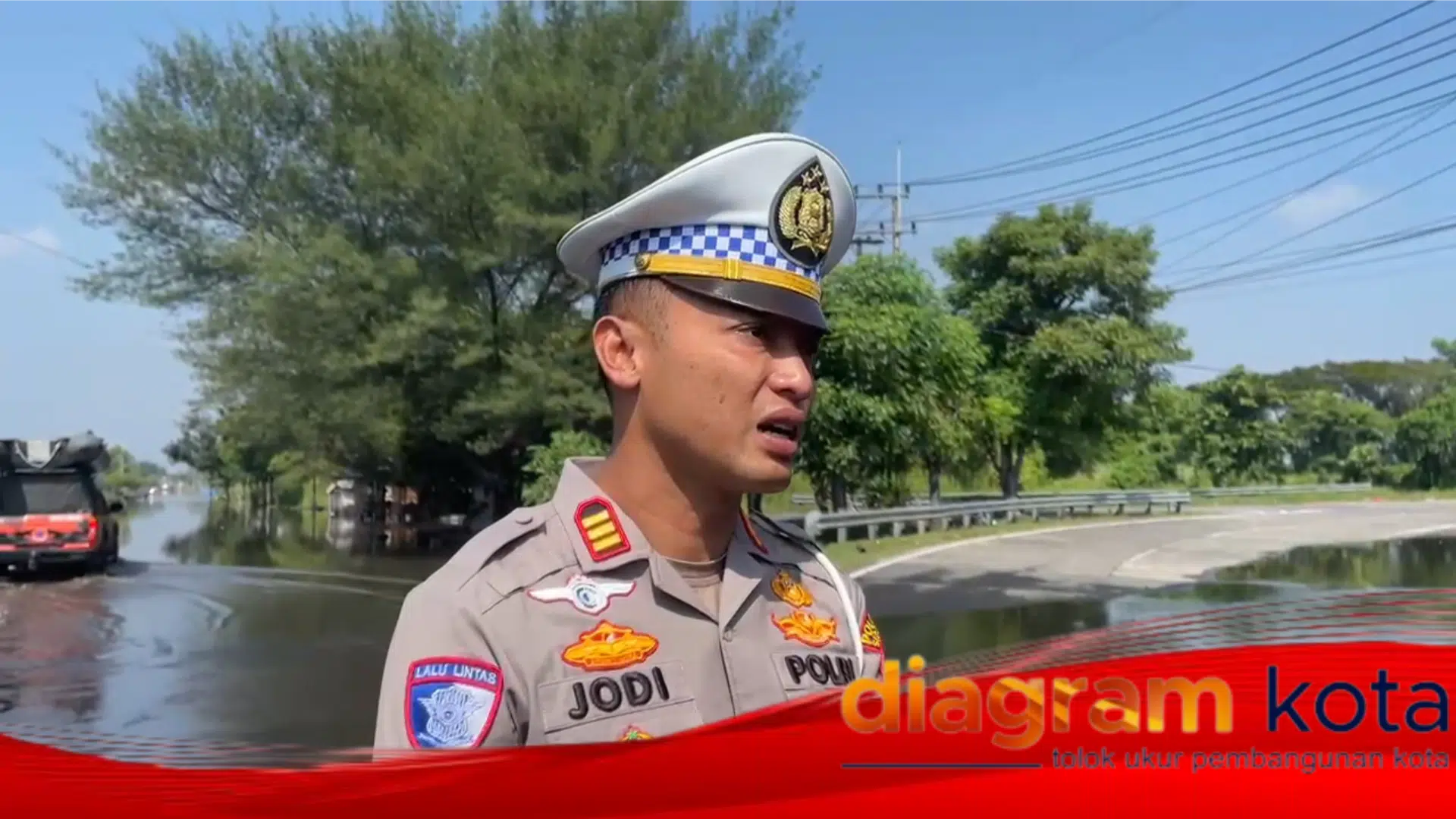 Akses Porong Lumpuh Akibat Genangan, Polisi Imbau Warga Hindari Jalan Raya Porong