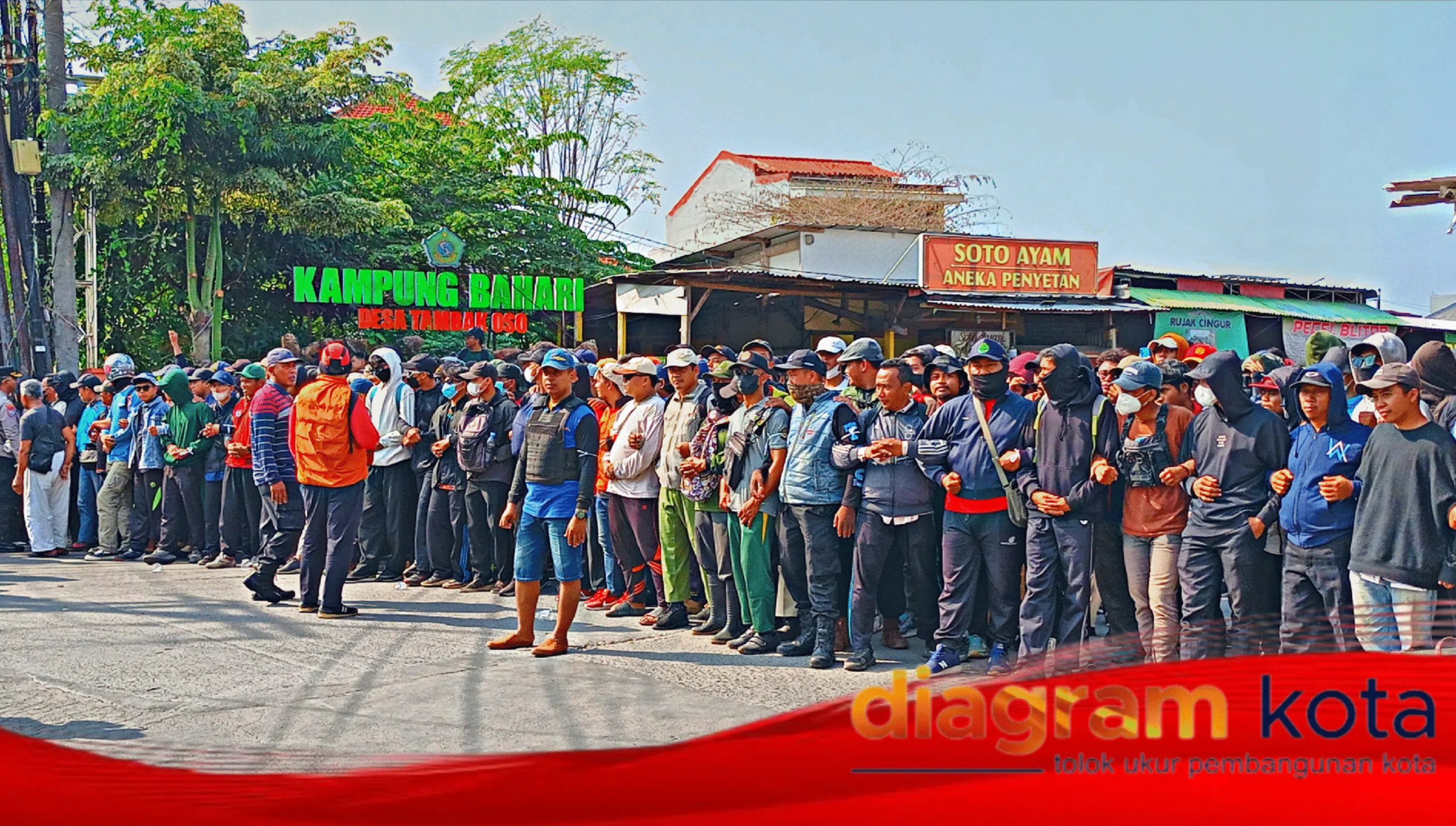 Warga Tambak Oso Hadang Eksekusi Lahan Seluas 9,85 hektare Sengketa dengan PT Kejayan Mas Memanas