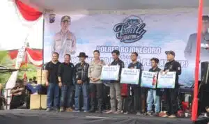 Perkuat Silaturahmi Jelang Suroan, Polres Bojonegoro Gelar Gathering Lomba Mancing Bersama Pesilat