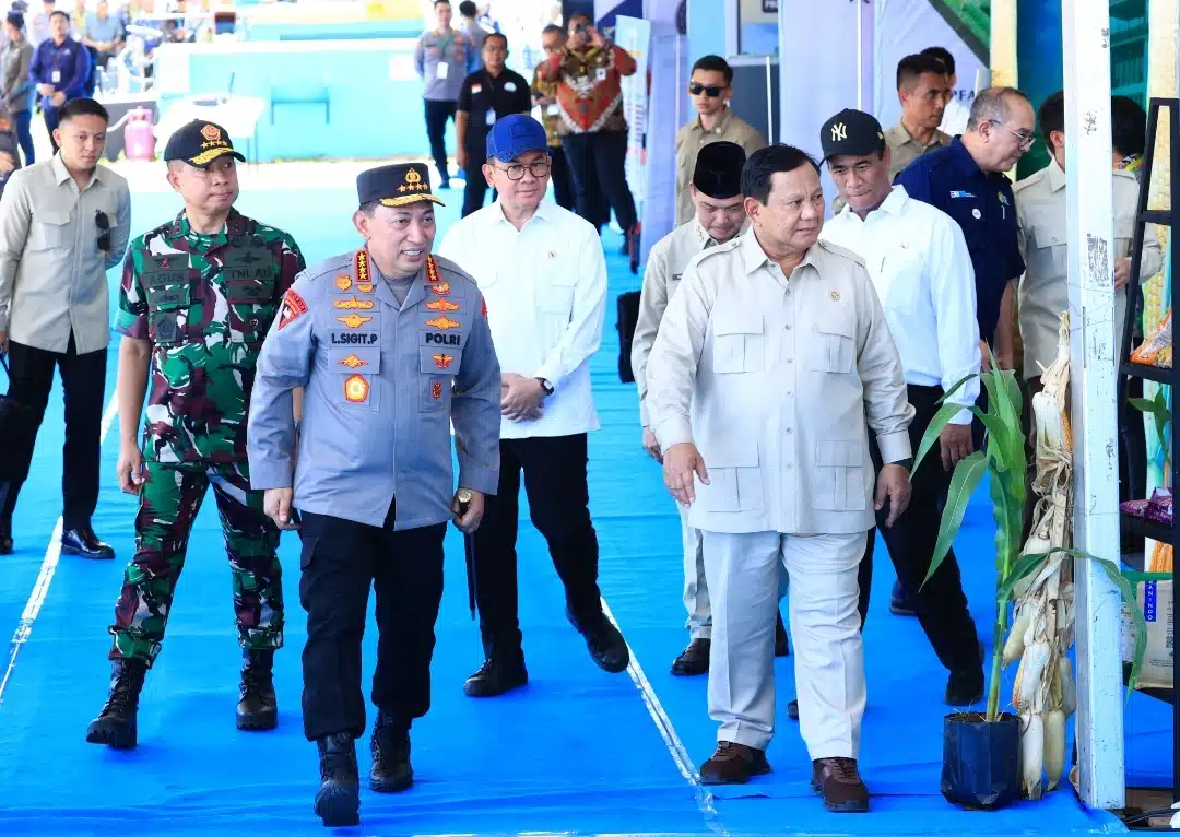 Presiden Prabowo Senang Panen Raya Jagung Inisiasi Polri Berhasil