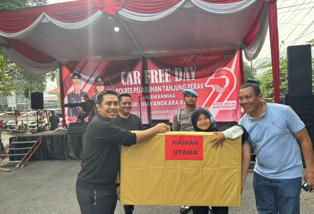 Polisi Sahabat Masyarakat: CFD dan Layanan Publik Warnai Hari Bhayangkara ke-79 di Polres Tanjung Perak