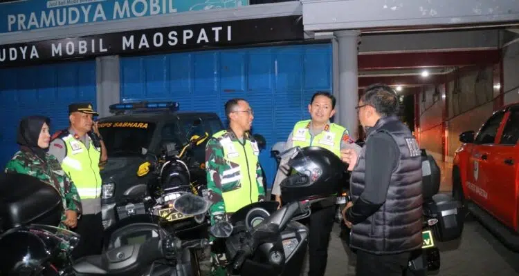 Patroli Bermotor Sinergitas TNI–Polri Amankan Malam 1 Suro di Kabupaten Magetan