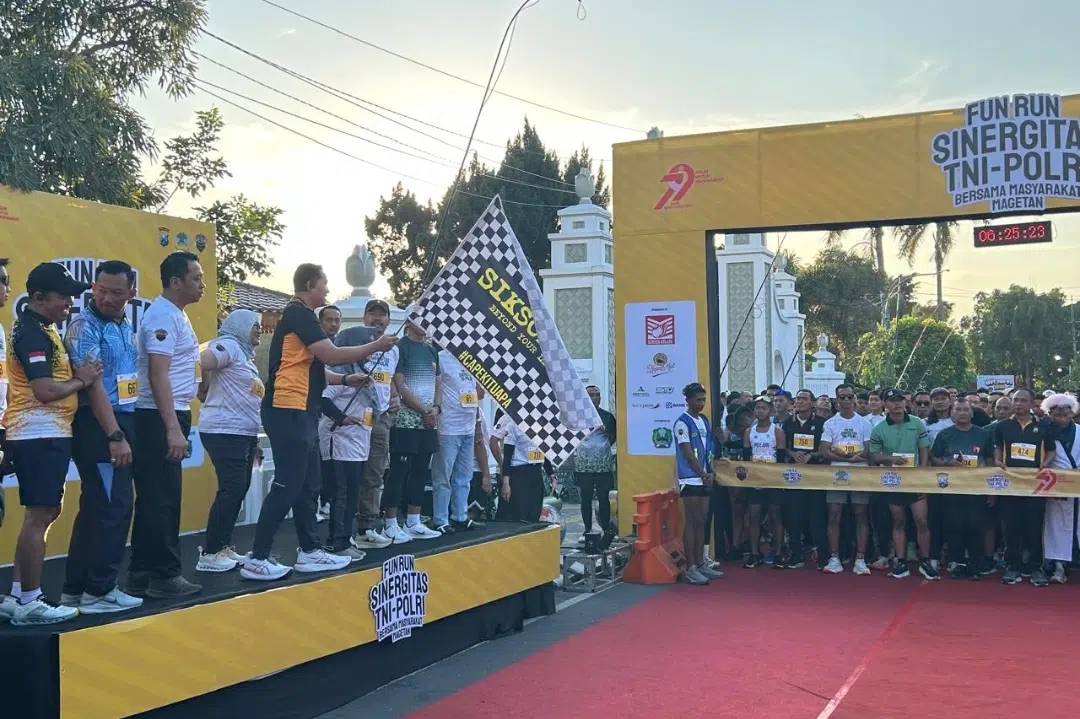 Semarak Fun Run Wujud Sinergitas TNI-Polri Bersama Masyarakat Peringati Hari Bhayangkara ke-79 di Magetan