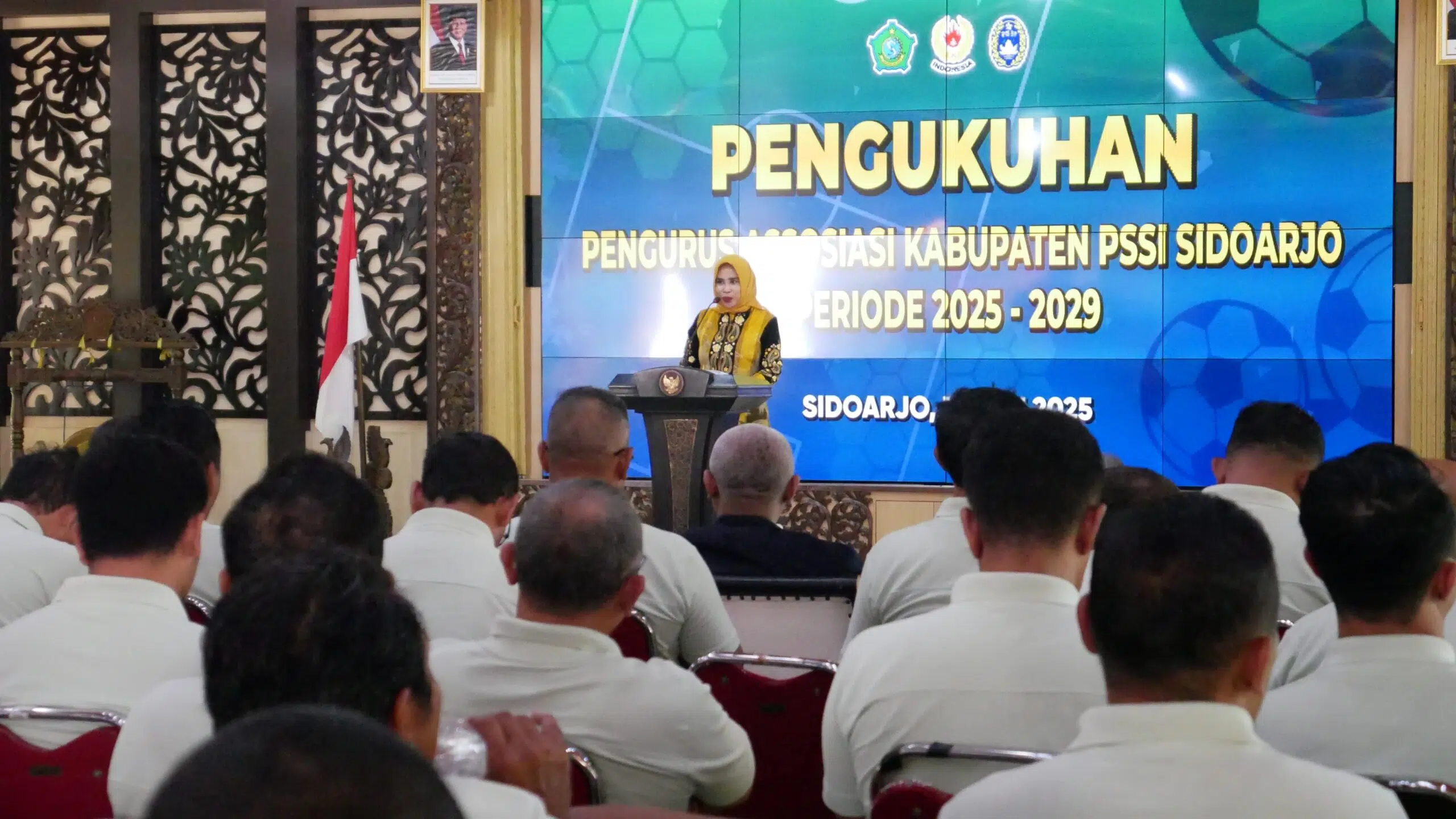 Askab PSSI Sidoarjo 2025-2029 Resmi Dikukuhkan, Wakil Bupati Tekankan Sinergi dan Pembinaan Atlet Muda