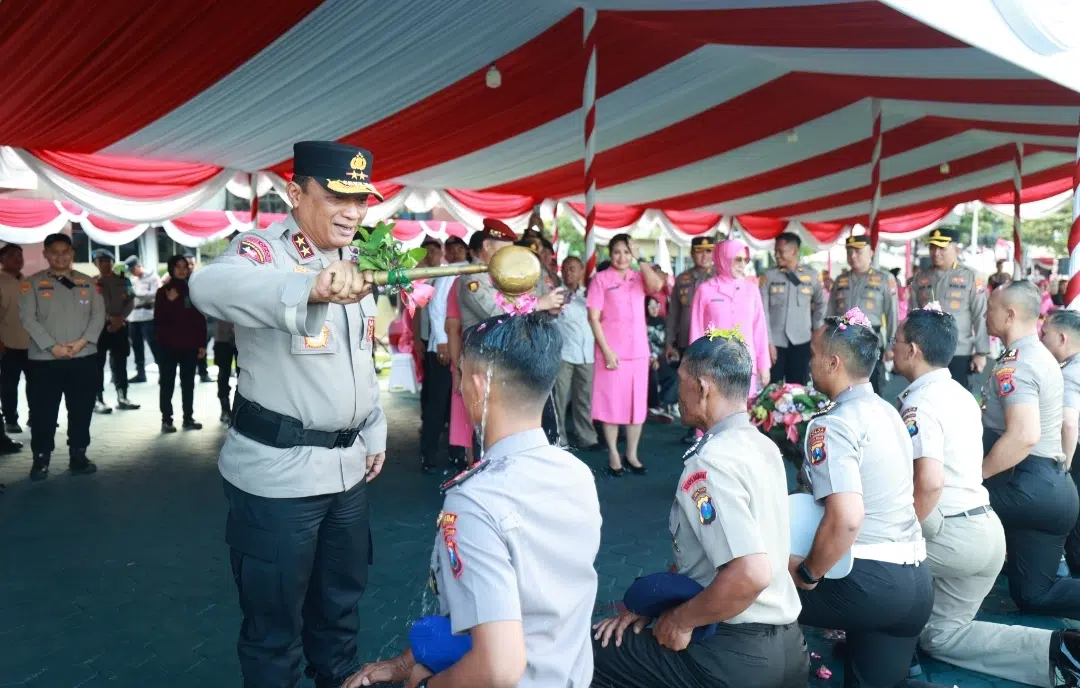 Sebanyak 2.967 Personel Polda Jatim Naik Pangkat di Hari Bhayangkara ke -79