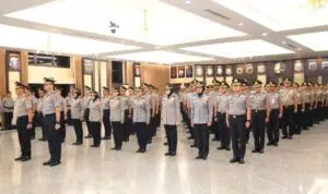 Polri gelar korps raport kenaikan pangkat 3 pati dan 87 pamen