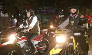 Polres Pelabuhan Tanjung Perak Gelar Patroli Gabungan Awasi Pemberlakuan Jam Malam Anak Dibawah Umur.