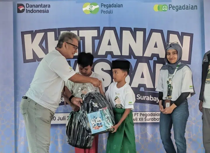 Tanggung Jawab Sosial, Pegadaian Kanwil XII Surabaya Gelar Khitan Massal