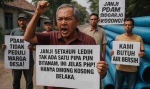 Protes Warga Desa Pagerwojo