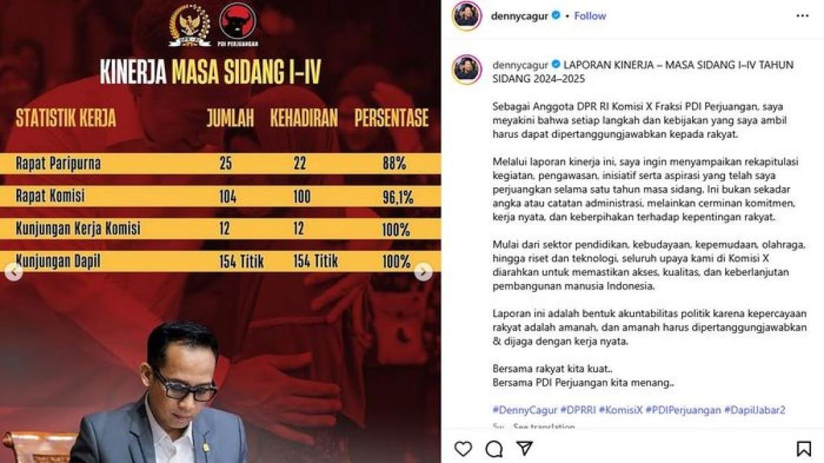 Denny Cagur Tunjukkan Kinerja di DPR RI, Ini Gaji Saat Hadiri Rapat