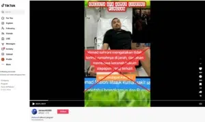 Video lama menyebar dengan narasi palsu ‘kondisi Sahroni setelah rumahnya dirusak’