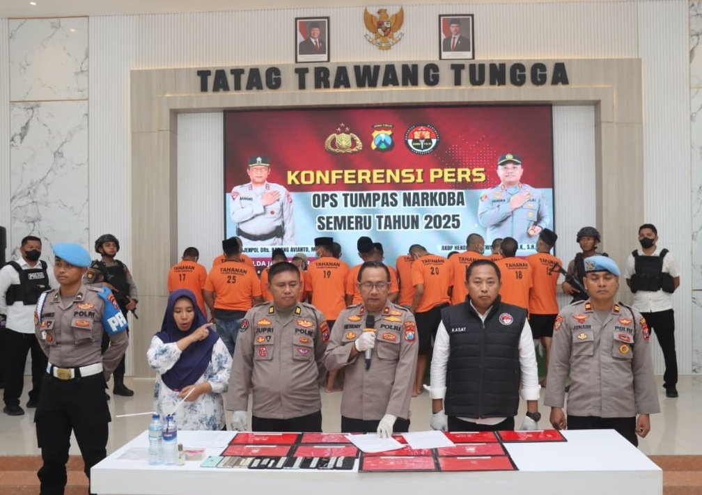 OPS Tumpas Narkoba 2025 Polres Pamekasan Berhasil Amankan 19 Tersangka dari 14 Kasus yang Terungkap