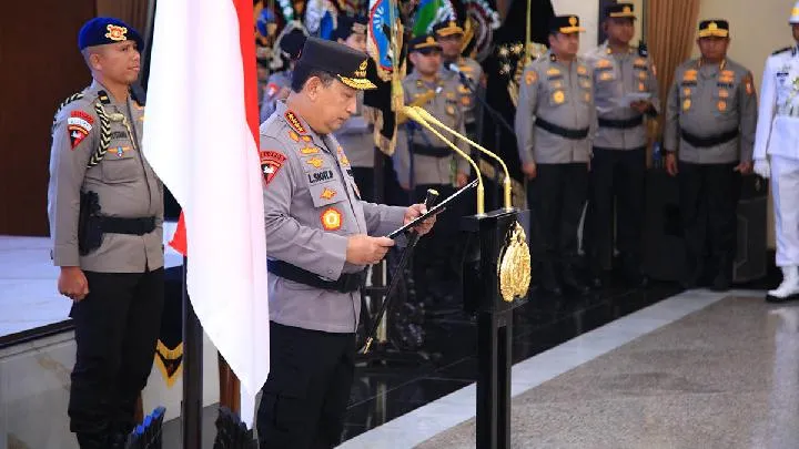 Kapolri Lantik Empat Kapolda Baru