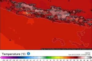 Suhu Surabaya 36 Derajat Terasa seperti 41 Derajat, Ini Penjelasan BMKG