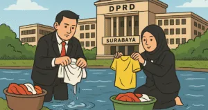 Laundry Rumah Pimpinan DPRD Surabaya Rp399 Juta: Baju Bersih, Logika Kusut 2 DPRD Surabaya