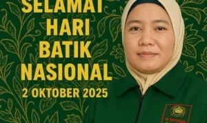 Ketua DPD HMP Surabaya Arnina Risnidar saat peringatan Hari Batik Nasional 2025.
