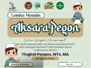 Lomba Menulis Aksara Pegon Bakal Warnai Peringatan Hari Santri 2025 1 Lomba Menulis Aksara Pegon Bakal Warnai Peringatan Hari Santri 2025