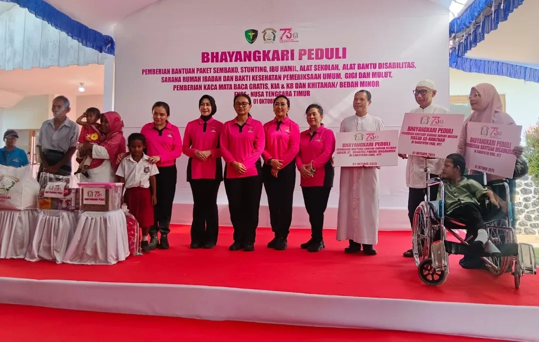 Bhayangkari Peduli, Bantuan dari Ende Menjangkau Sikka dan Ngada