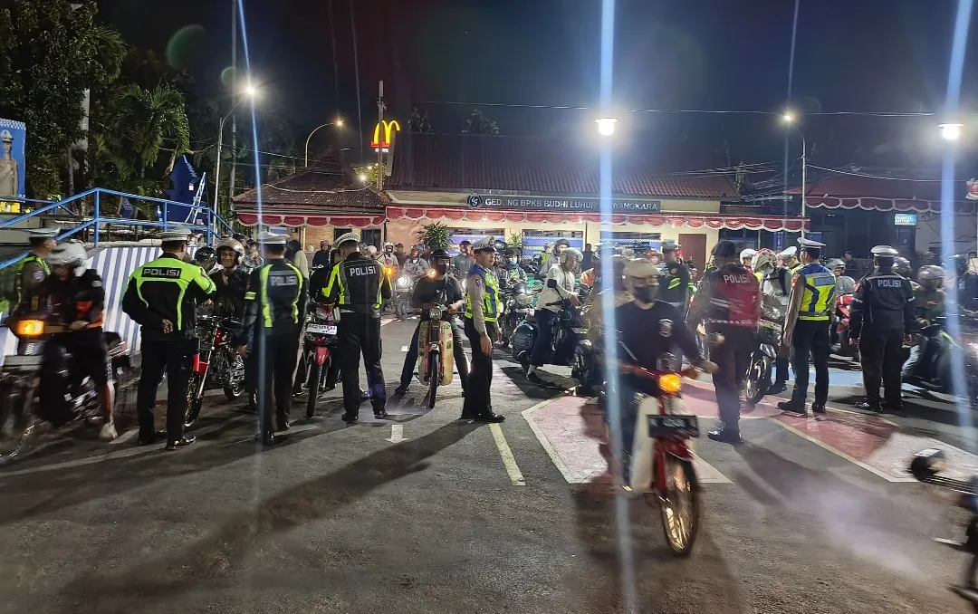 Gelar KRYD Polres Kediri Kota Amankan Ranmor Tidak Sesuai Spektek