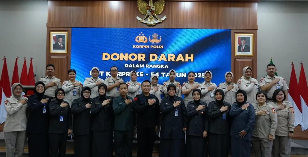 Kabid Kesjas Korbrimob Polri Pimpin Kegiatan Donor Darah Peringati HUT Ke-54 KORPRI Polri Tahun 2025 1 Kabid Kesjas Korbrimob Polri Pimpin Kegiatan Donor Darah Peringati HUT Ke-54 KORPRI Polri Tahun 2025