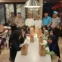 Polresta Sidoarjo Berbagi, Ajak Anak Yatim Makan Malam Bergizi