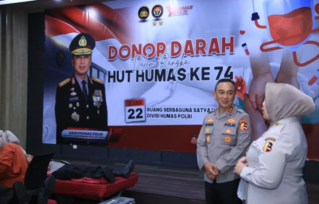 Humas Polri Gelar Donor Darah Serentak, Terkumpul 16.619 Kantong dalam Rangka Hari Jadi ke-74 1 Humas Polri Gelar Donor Darah Serentak, Terkumpul 16.619 Kantong dalam Rangka Hari Jadi ke-74