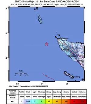 Gempa Besar Mengguncang Wilayah Aceh, Masyarakat Diimbau Tenang