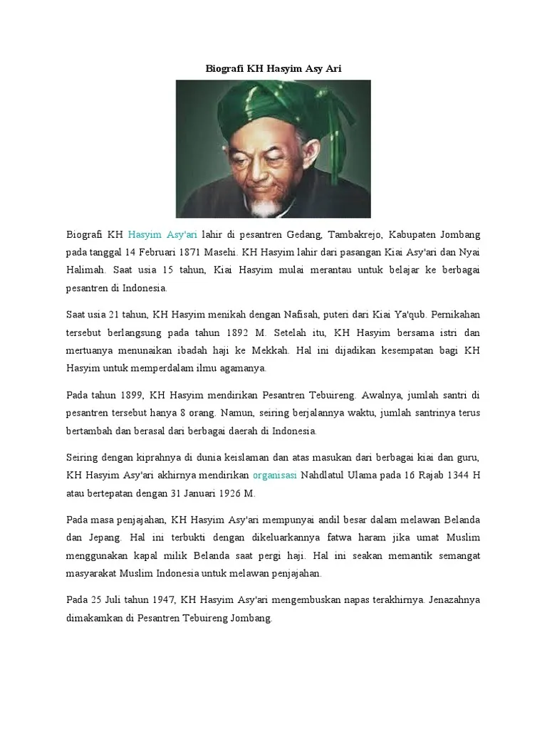 3 Generasi Pahlawan Nasional, Sejarah Keluarga Tebuireng yang Berkontribusi pada Perjuangan Kemerdekaan 1 3 Generasi Pahlawan Nasional, Sejarah Keluarga Tebuireng yang Berkontribusi pada Perjuangan Kemerdekaan