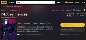 One Punch Man S3 Pecahkan Rekor Rating IMDb