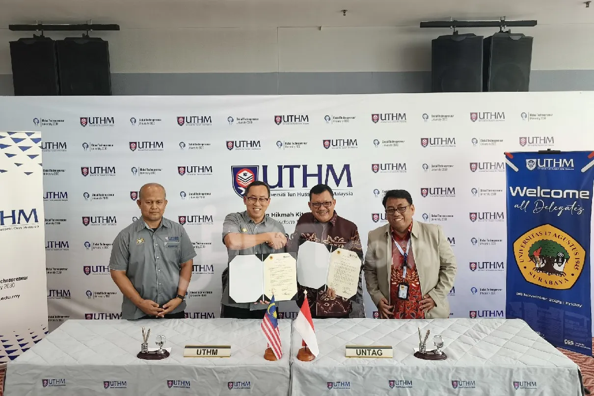 Kolaborasi UTHM, Untag Surabaya Tingkatkan Riset dan Pertukaran Akademik