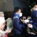 ROY SURYO Mantan Menteri Pemuda dan Olahraga Roy Suryo selesai menjalani pemeriksaan sebagai tersangka