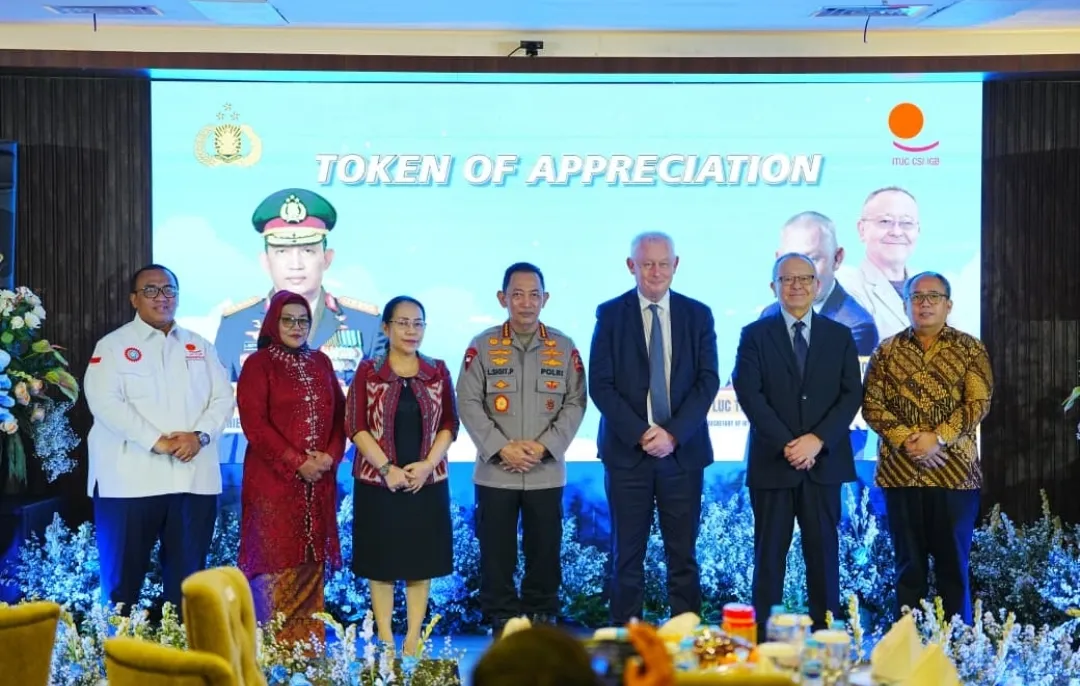 Terima Kunjungan Sekjen ITUC, Kapolri: Kolaborasi Beri Perlindungan-Tingkatkan Kesejahteraan Buruh