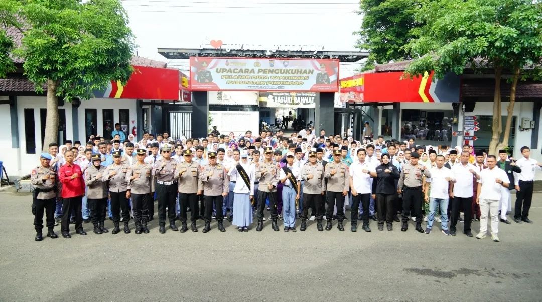 Kapolres Ponorogo Kukuhkan Pelajar Duta Kamtibmas