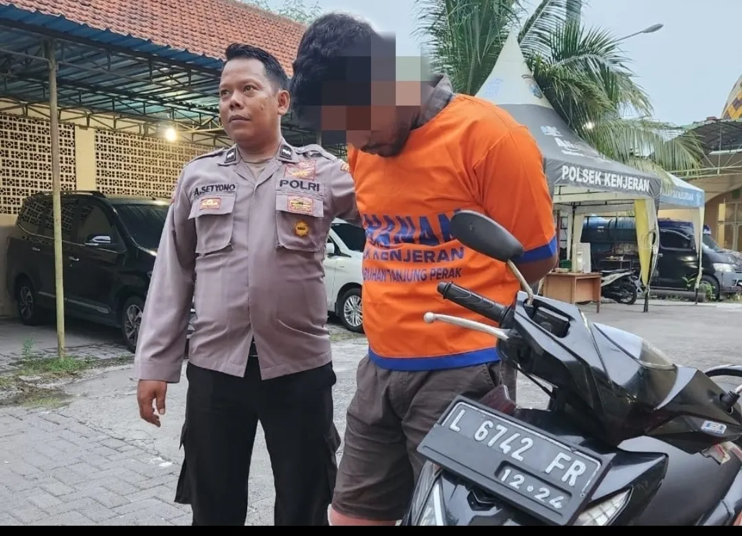 Gerak Cepat Polsek Kenjeran Amankan Pelaku Curanmor di Kedinding Tengah dari Amukan Massa