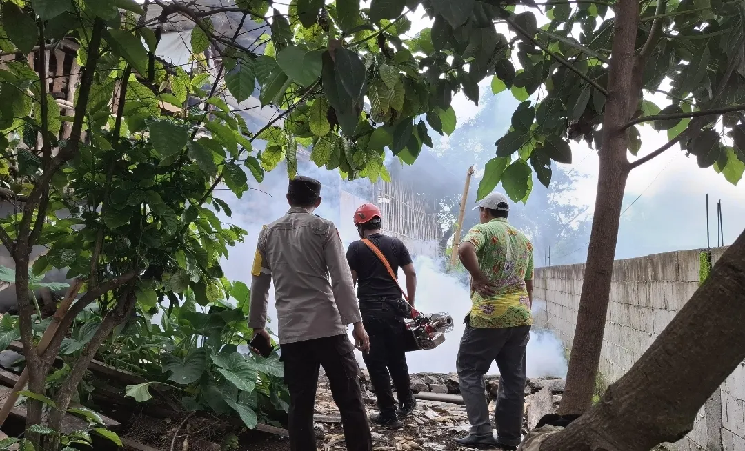Fogging Digelar di Dusun Sumbersari, Kapolsek Lumbang: “Upaya Penanggulangan Wabah Chikungunya Harus Cepat dan Terarah
