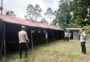 Polres Lumajang Dirikan Tenda Darurat Tanggap Bencana Erupsi Gunung Semeru