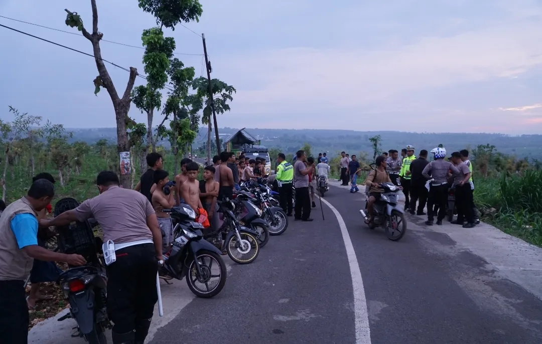 Operasi Zebra Semeru Polres Tuban Amankan 21 Remaja Pelaku Balap Liar