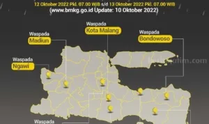 Prakiraan Cuaca Jawa Timur untuk Hari Rabu