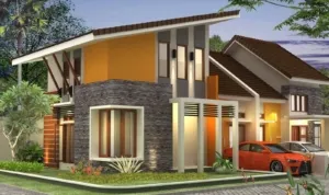 model rumah minimalis terbaru atap miring 2 lantai kondominium 1