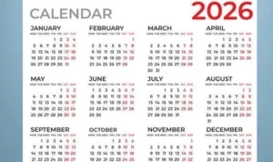 Jadwal Libur Nasional dan Cuti Bersama Tahun 2026 Kemenag ,Muhammadiyah, Ramadan 1447 H
