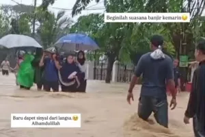 Teuku Ryan Tunjukkan Kondisi Aceh Saat Banjir, Keluarganya Terjebak dalam Bencana